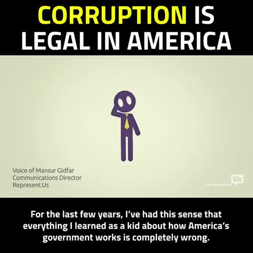 Corruption is legal in America.